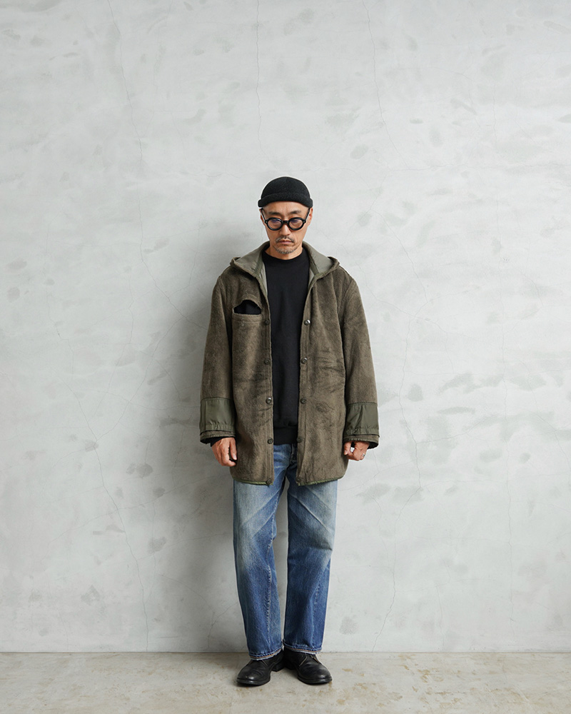 美品 ユーロミリタリー 実物 ドイツ軍ボアライニングフィールドコート 希少グレー 美品 ユーロミリタリー 実物 ドイツ軍ボアライニングフィールドコート