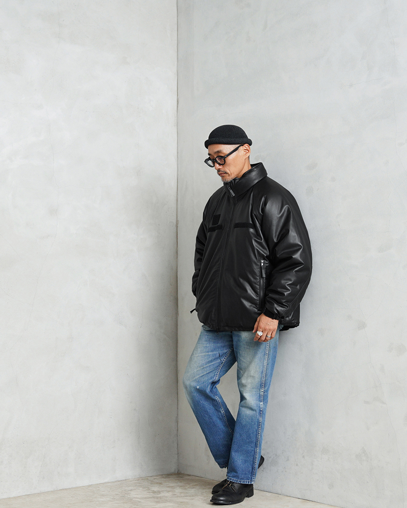 WAIPER.inc 米軍 ECWCS GEN III LEVEL7 PRIMALOFT シープスキン レザージャケット【WP1119】【Cx】【I】｜メンズ アウター 大きいサイズ レベル7 ミリタリー ダウンジャケット 中綿 防寒 保温 アメリカ軍 ブランド おしゃれ ミリタリー 卸売 仕入れ 問屋 WAIPER.inc 米軍 ECWCS GEN III LEVEL7